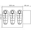 vidaXL Namiot 3-osobowy, niebieski