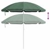 vidaXL Parasol plażowy Zielony 161 x 161 x 193 cm Poliester