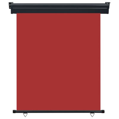 vidaXL Markiza boczna na balkon, 140 x 250 cm, czerwona