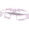vidaXL Ł&oacute;żko z bocznymi stolikami Biały 90 x 210 cm