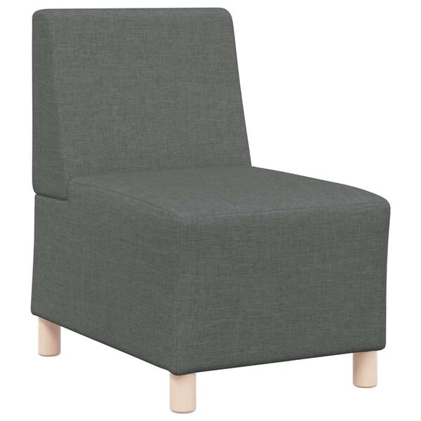 vidaXL Modułowa sofa bez podłokietników Ciemnoszara 55 cm Tkanina