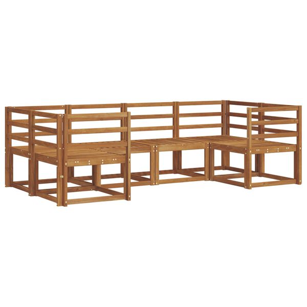 vidaXL Zestaw sof na zewnątrz 6 pcs Naturalny Lite Drewno Akacji