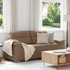 vidaXL 2-osobowa sofa Cappuccino 140 cm ze sk&oacute;ry ekologicznej