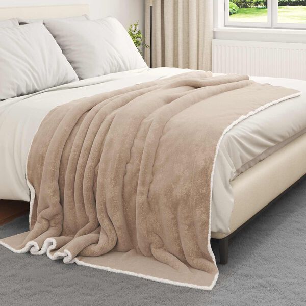 vidaXL Koc Camel 150 x 200 cm Polar