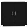 vidaXL Szafka, czarna, 80x40x75 cm, materiał drewnopochodny