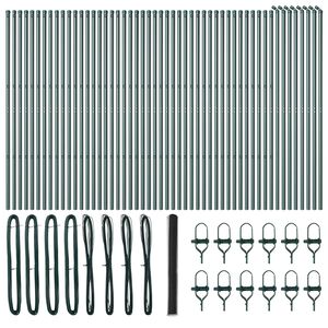 vidaXL Słupek ogrodzeniowy. Szary
