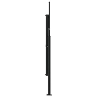 vidaXL Zwijana markiza boczna, czarna, 160 x 500 cm