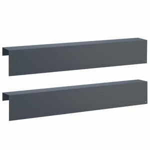 vidaXL Profil nakładkowy ogrodowy 2 szt. 100 x 10 x 15 cm Stal
