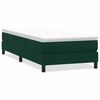 vidaXL Ł&oacute;żko typu Box Spring bez materaca Ciemnozielone 80x210 cm