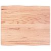 vidaXL Blat, jasnobrązowy 60x50x(2-4)cm drewno z naturalną krawędzią