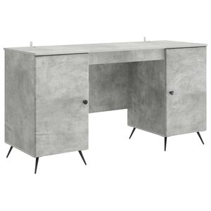 vidaXL Biurko Betonowy szary 142,5 x 50 x 75 cm Drewno inżynieryjne