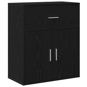 vidaXL Bufet Czarny Dąb 60 x 31 x 70 cm Drewno inżynieryjne