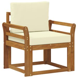 vidaXL Sofa na zewnątrz Lite drewno akacjowe i poliester Naturalny