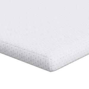 vidaXL Nakładka na materac Biały 80 x 200 cm Tkanina jacquard