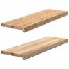 vidaXL Stopnie schodowe, 2 szt. surowe, 80x25x2cm lite drewno dębowe
