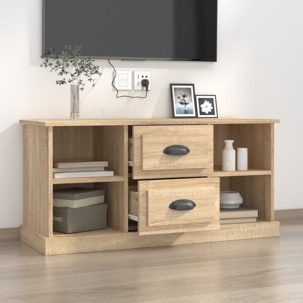 vidaXL Szafka pod TV, dąb sonoma, 99,5x35,5x48 cm