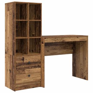 vidaXL Biurko Stare drewno 135,5 x 40 x 127 cm 2 szt.