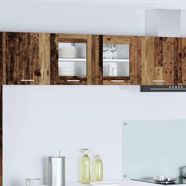 vidaXL Szafka wisząca z drzwiami 2 pcs Stare drewno 40 x 31 x 40 cm