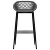 vidaXL Krzesła barowe, 2 szt., szare