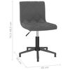vidaXL Obrotowe krzesła stołowe, 2 szt., ciemnoszare, aksamitne