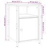 vidaXL Szafka nocna, brązowy dąb, 40x42x60 cm, materiał drewnopochodny