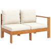 vidaXL Sofa ogrodowa z podłokietnikiem, 2-osobowa, drewno akacjowe