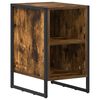 vidaXL Stolik nocny Dąb Dymny 39.5 x 30 x 50 cm Drewno inżynieryjne