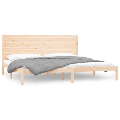 vidaXL Rama łóżka, lite drewno, 200x200 cm