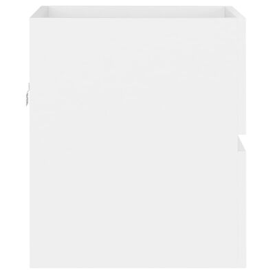 vidaXL Szafka z wbudowaną umywalką, biała, płyta wiórowa