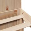 vidaXL Łóżko z regałem, bez materaca, 200x200 cm, sosnowe