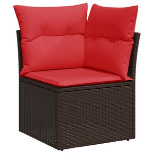 vidaXL | Sofa Ogrodowa | z poduszką Brązowy 62 x 62 x 69 cm polirattan