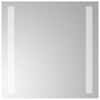 vidaXL Lustro łazienkowe z LED, 30x30 cm