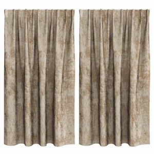 vidaXL Zasłony z weluru 2 pcs szampański 140 x 140 cm Aksamit