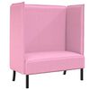 vidaXL Sofa z wysokim oparciem 101cm R&oacute;żowy tkanina