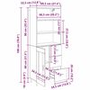 vidaXL Highboard z szufladą Dąb rzemieślniczy 69,5 x 34 x 180 cm
