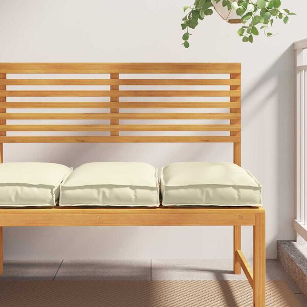 vidaXL Poduszka 2 pcs Kremowy 40 x 40 x 8 cm Materiał Oxford