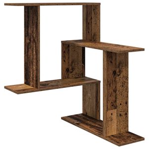 vidaXL P&oacute;łka ścienna Stare drewno 67 x 67 x 87 cm Drewno inżynieryjne