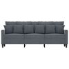 vidaXL Sofa 3-osobowa, ciemnoszara, 180 cm, obita aksamitem