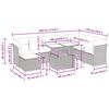 vidaXL 9-cz. zestaw mebli z poduszkami, brązowy, polirattan i akacja