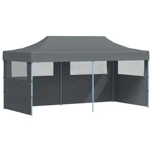 vidaXL Składany namiot ze ścianami bocznymi, 3 x 6 m, antracytowy