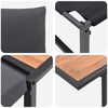vidaXL Zestaw do jadalni w ogrodzie 3 pcs Antracyt Stal