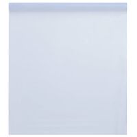 vidaXL Folia okienna statyczna, matowa, przezroczysta biała, 90x500 cm