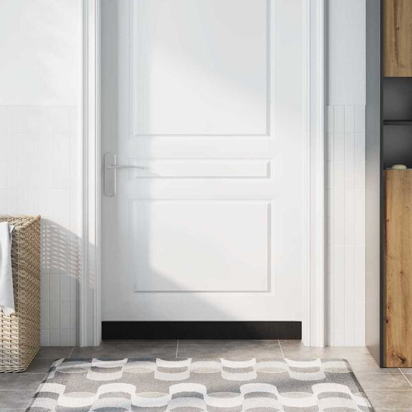 vidaXL Uszczelki z szczotką do drzwi na zatrzask 2 pcs Srebrny 100 cm