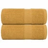 vidaXL Ręczniki, FROGN, 2 szt., złote, 30x30 cm, 360 g/m&sup2;
