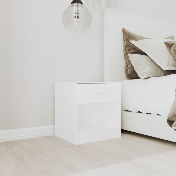 vidaXL 2 szafki nocne z szufladą, białe