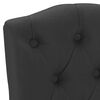 vidaXL Krzesła stołowe, 4 szt., czarne, obite tkaniną