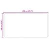 vidaXL Biegacz dywanowy MARSA Kremowy 200 x 100 cm Poliester i PVC