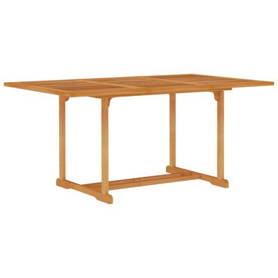 vidaXL Stół ogrodowy, 150x90x75 cm, lite drewno tekowe