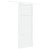 vidaXL Drzwi przesuwne 93 x 232 cm Drewno inżynieryjne Biały