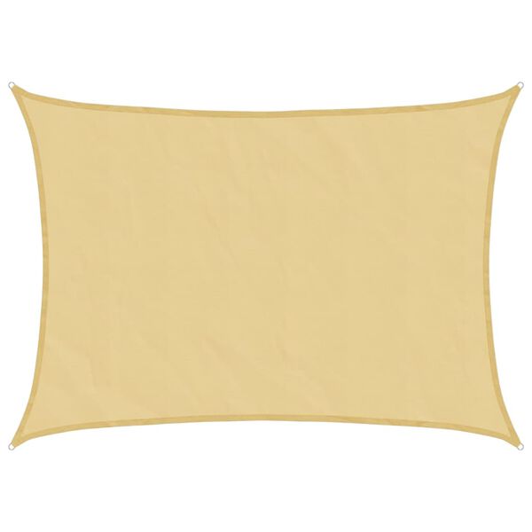 vidaXL Żagiel przeciwsłoneczny, piaskowy, 7x5 m, 100% poliester